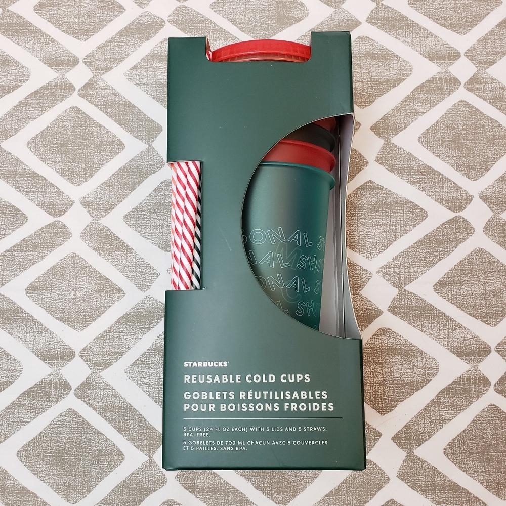 1 Starbucks Holiday 2019 Reusable Cold Cup NWOT